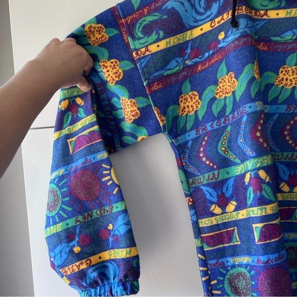 Vintage 1990s Samsousan Australia Cities Quarter Zip Pullover - Picture 3 of 13